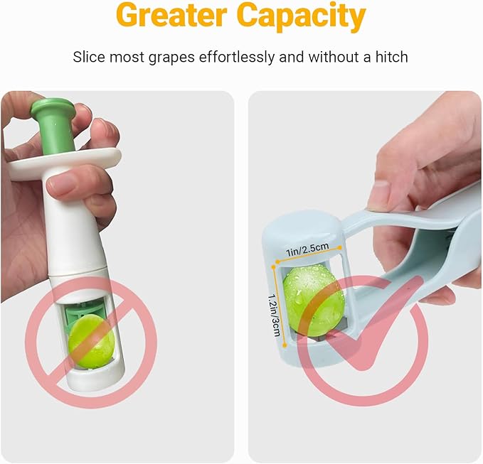 Stainless Steel Egg Slicer and Grape Slicer, 4 Slicing Modes Slicer for Fruit Salad, Easy Grape and Tomato Slicing, for Egg, Grape, Strawberry,Cherry,Tomato, Send Goods From Local Warehouse