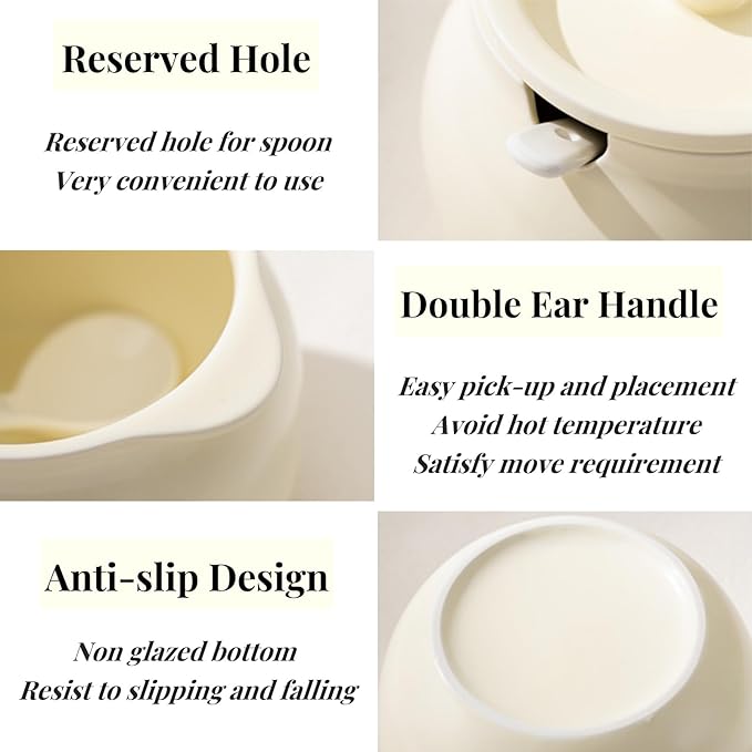 Bacon Grease Container with Strainer, 1.4 L Large Capacity Ceramic Cooking Oil Saver with Lid Easy Grip Handle, Farmhouse Bacon Fat Dripping Can Storage Keeper for Kitchen Home Decor