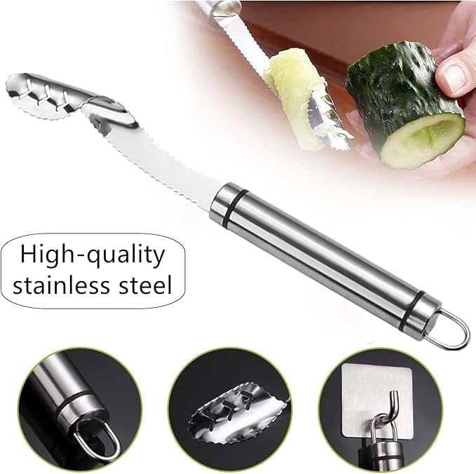2 Pcs Stainless Steel Jalapeno Corer Tool Pepper Corer Seed Remover Tool, for Cleaning Inside Jalapenos Chilis Peppers