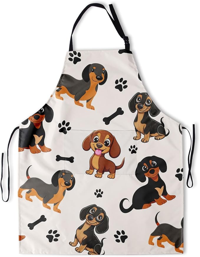 Apron with Pockets Aprons for Women Men Kitchen Chef Apron for Cooking Gardening Server Waitress Painting