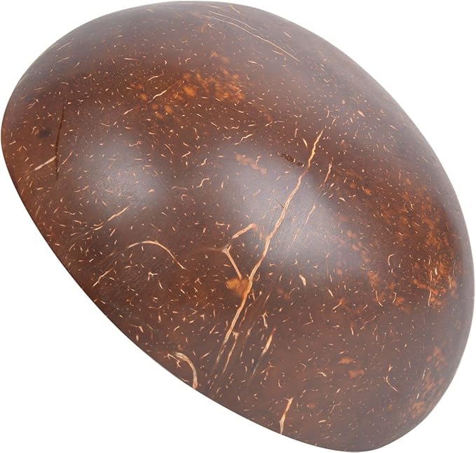 ChezMax Natural Coconut Bowl Mother of Pearl Inlaid Shell Bowls Key Bowl for Entryway Table Candy Container Nuts Holder Fruits & Dry Snack Storage Bowl Round Handcrafted Bowl for Decoration