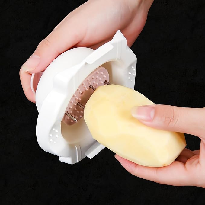 Hemoton Food Safety Holder for Mandoline Slicer Vegetable Cutter Finger Protector Kitchen Gadget Hand Guard for Safe Cutting and Grating 4.33X3.93X2.36In