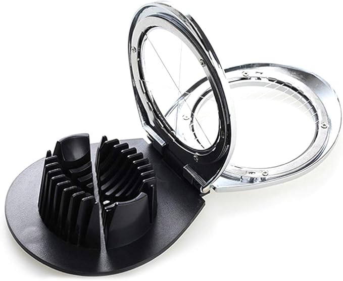 Egg Cutter, Stainless Steel Cutter Wire with 3 Slicing Styles, Manual Egg Slicer Kitchen Helper for Hard Boiled Eggs, Strawberry, Fruit Garnish Slicer, Labor Saving