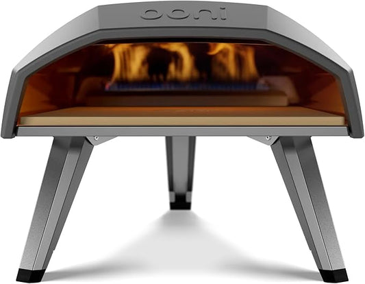 Ooni Koda 12 Gas Pizza Oven – 12" Outdoor Pizza Oven Cooks Pizza in 60 Seconds, Includes 28 mBar Regulator and Gas Hose, Propane Grill Reaches 950°F