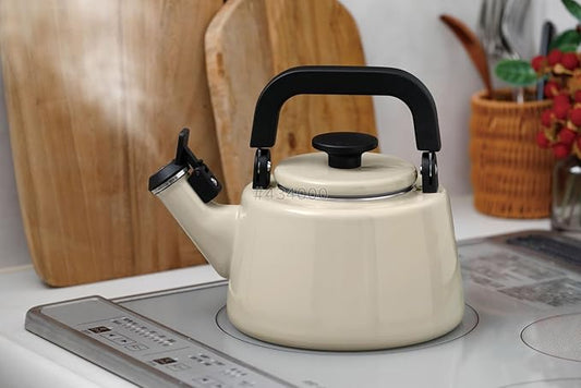 Fuji Hollow Cotton Plus Whistling Kettle, 0.7 gal (2.1 L) Gurege CTP-2.1WK.GG