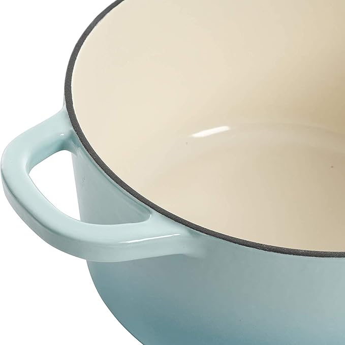 Crock-Pot Artisan Round Enameled Cast Iron Dutch Oven, 3-Quart, Aqua