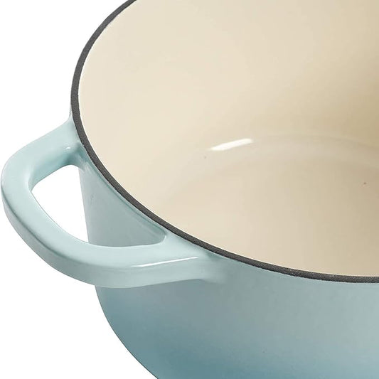 Crock-Pot Artisan Round Enameled Cast Iron Dutch Oven, 3-Quart, Aqua