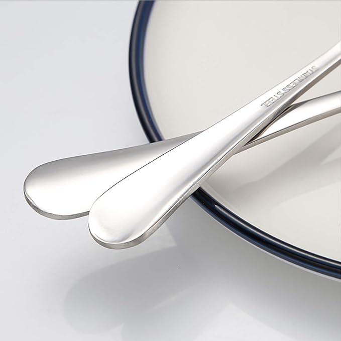 VANRA 6-Piece Dinner Forks Set Heavy Duty Stainless Steel Silver Cutlery Set 8 inches (6 forks)