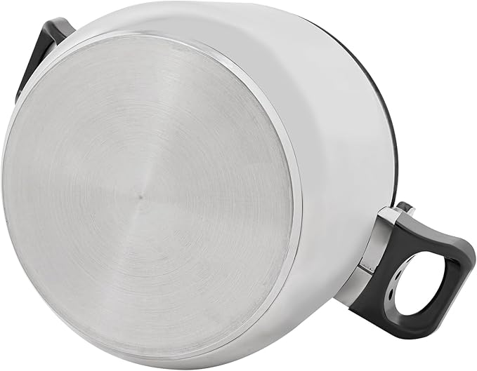 26L/27.47 Qt Pressure Cooker,50Kpa High Pressure Stovetop Cooker with 3-Layer Composite Bottom, 201 Stainless Steel Pressure Canner with Double Valves for Commercial & Home Use