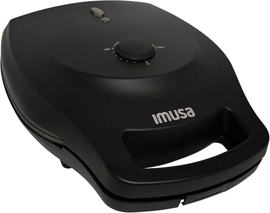 IMUSA 6 Slot Electric Arepa Maker with Temperature Control, Matte Black
