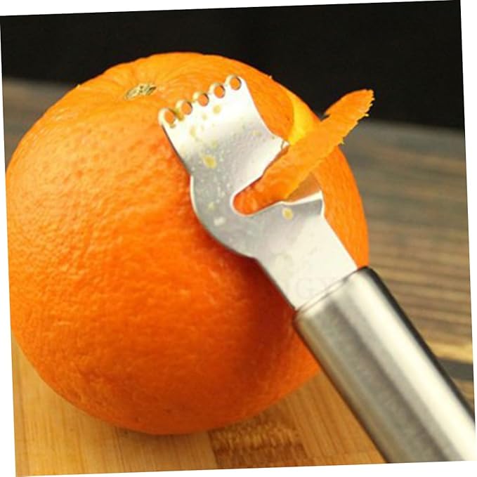2pcs Stainless Steel Lemon Grater Zester Multi-function Fruit and Vegetable Peeler for Lemon Orange Citrus Peeling Kitchen Tool for Home Restaurant