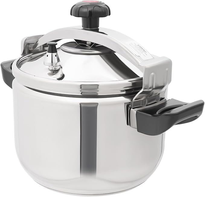 Bokknppo Aluminum Pressure Cooker 70Kpa Pressure Canner Stovetop Pressure Pots Explosion-proof Compound Bottom Cookware with Pressure Limiting Valve for Gas Stove Induction Cooker (22L)