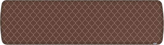 GelPro Elite Premier Anti-Fatigue Kitchen Comfort Floor Mat, 20x72”, Trellis Walnut Stain Resistant Surface with Therapeutic Gel and Energy-return Foam for Health and Wellness
