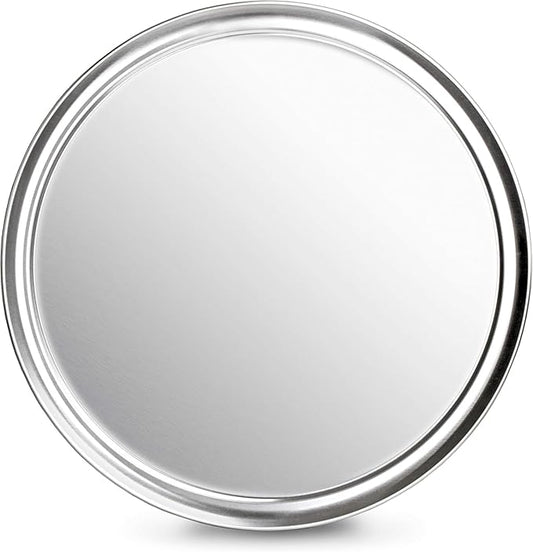 New Star Foodservice 50905 Pizza Pan/Tray, Wide Rim, Aluminum, 16 Inch, Pack of 6