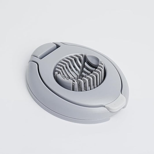 New Talent Slicing Styles Egg slicer Hard Boiled eggs Kitchen helper Dishwasher Safe (Grey)