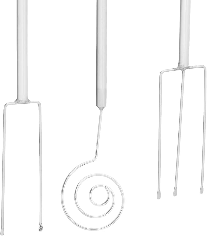 Fox Run 3-Piece Chocolate Dipping Set, Set of 3 Stainless Steel Fondue Tools