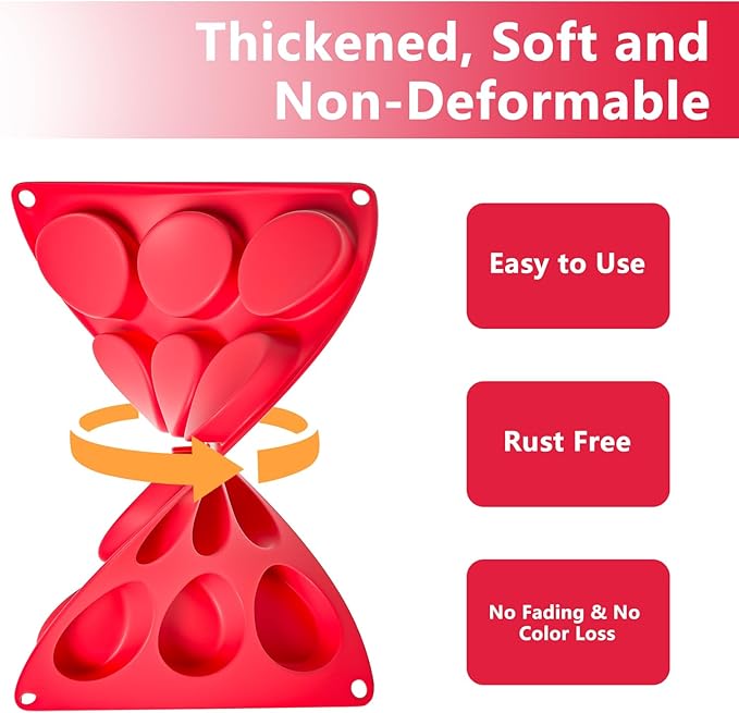 Bongpuda 2 Inch Round MuffinPan,3 Pcs 12 Cups Egg Bites Silicone Mold,Cupcake Pan Molds For Baking English Muffins and Egg Bites,Cookies,Whoopie Pies,Mini Cakes,Biscuits,Buns