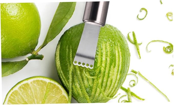 PRETYZOOM Stainless Steel Citrus Peeler and Zester Fruit Peeling Tool for Orange and Skin Removal Dishwasher for Home Kitchen Use