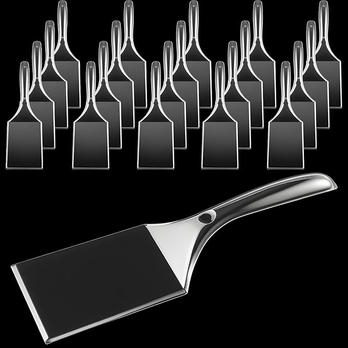 Patelai 20pack Disposable Plastic Serving Spatula Heavy Duty Spatula for Serving, Cutting, and Slicing Pizza, Pastry, and Desserts