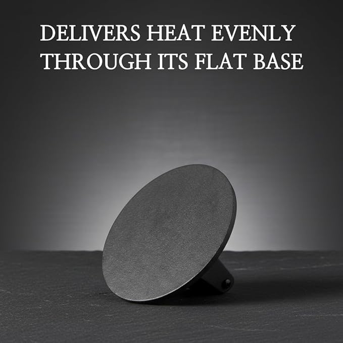 Barbell Plate Design Cast Iron Burger Press 6.5" Round Heavy-Duty Smash Burger Press for Griddle, Grill, Bacon, Meat, Steak, BBQ with Wooden Handle