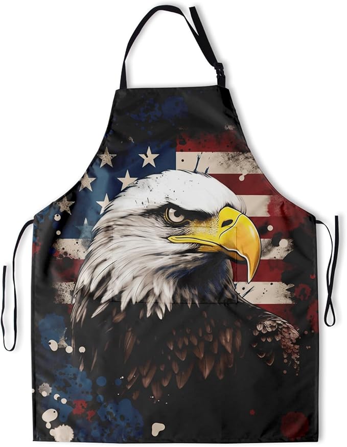 Apron with Pockets Aprons for Women Men Kitchen Chef Apron for Cooking Gardening Server Waitress Painting