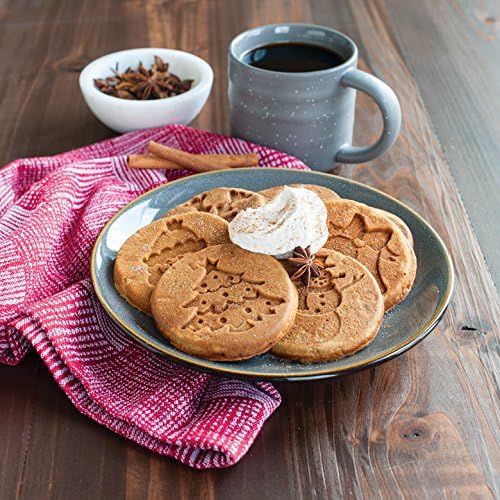 Nordic Ware Holiday Pancake Pan, Black 0.6 cup