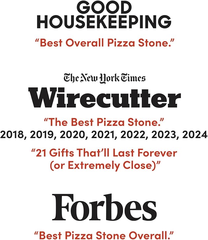 FibraMent-D Premium 20" x 15" x 3/4" Rectangle Pizza Stone, Perfect for Home Ovens - Commercial Grade Delivering Superior Heat Retention and Even Cooking - Ranked 'BEST OVERALL PIZZA STONE'