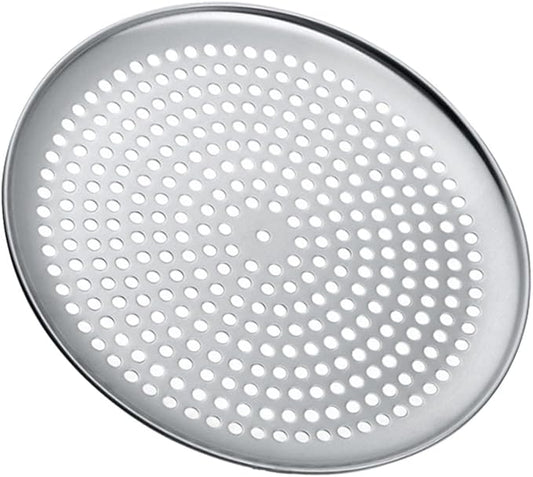 VINTORKY Perforated Round Pizza Pan Household Baking Tray for Efficient Baking Non-stick Pizza Plate Easy Cleaning
