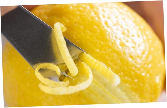 Luxshiny Stainless Steel Citrus Peeler and Zester for Lemons Oranges and Grapefruits Easy to Clean Dishwasher Safe Fruit Peeling Tool with Five for Quick Zesting