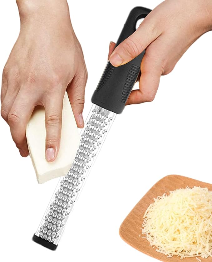 4-in-1 Graters, Lemon Zesters Grater, Stainless Steel Grater & Zesters, Heavy Duty For Cheese, Citrus, Chocolate, Ginger, Garlic, Non-Slip Handle, Easy Clean Kitchen Necessary