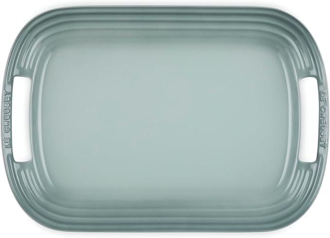 Le Creuset Stoneware Serving Platter, 16.25", Sea Salt