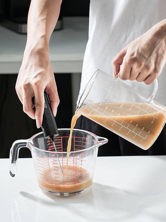 1000ml/4 Cup Measuring Cup,Glass Measuring Cup with Handle,Measuring Pitcher for Kitchen,Baking,Cooking,Restaurant