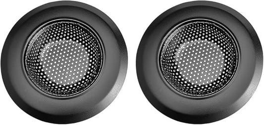 2 Pcs 11.5cm Stainless Steel Sink Strainers Black Kitchen Sink Drain Strainers Food Catcher Strainers Small Drainer Baskets for Garbage Disposal