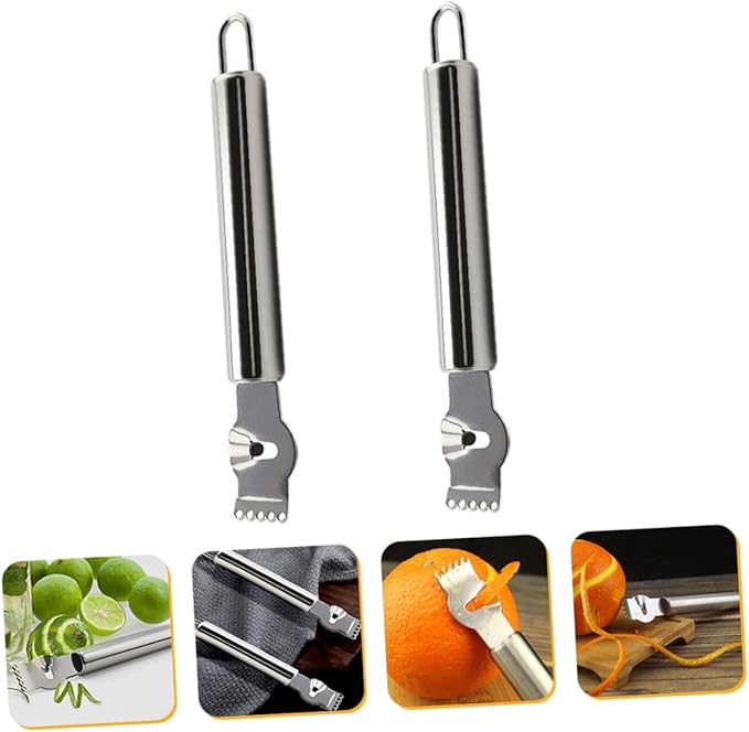 2pcs Multi-functional Lemon Grater Squeezer Potato Zester Fruit Grater for Kitchen Use