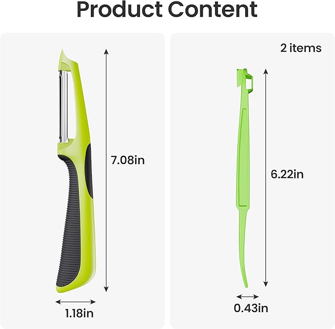 Swivel Vegetable Peeler with Non-Slip Handles