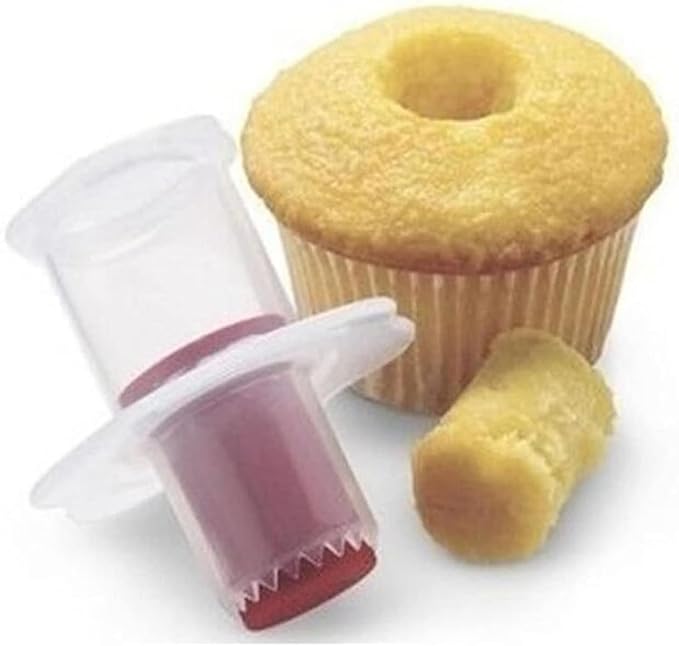 1Pc Cupcake Corer Decorating Divider Pastry Corer Model Cake Filler Corers Corers and Pitters Fruit and Vegetable Tools（Random Color）