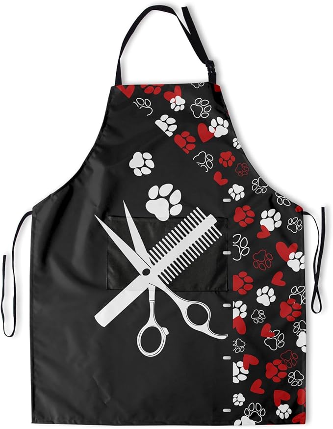 Apron with Pockets Aprons for Women Men Kitchen Chef Apron for Cooking Gardening Server Waitress Painting