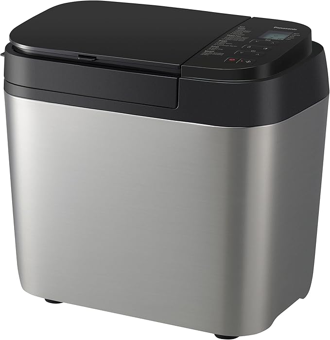 Panasonic Bread Machine, Automatic Bread Maker with 20 Presets and Advanced Temperature Sensor for Bread, Cake, and Pizza, Gluten Free Baking, Raisin Nut Dispenser - SD-R2550