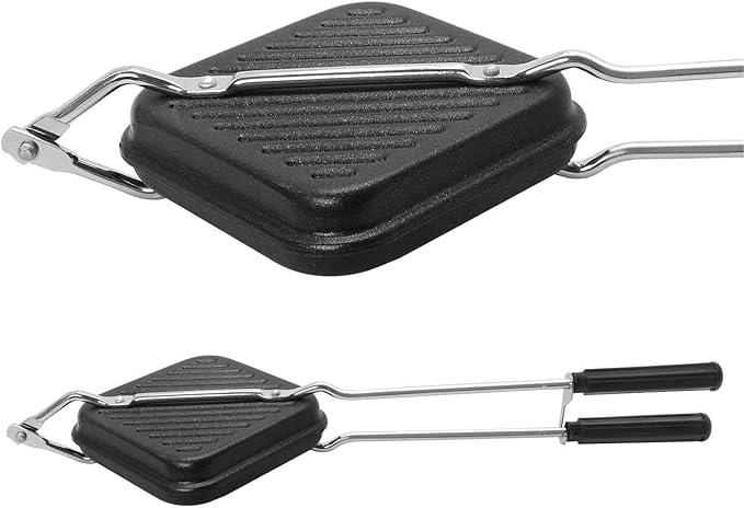 Gas Sandwich Maker for Stove Top Nonstick Sandwich Toaster Portable Sandwich Press for Gas Stove Easy to Use & Clean Perfect for Grilled Sandwiches Toasties & Snacks