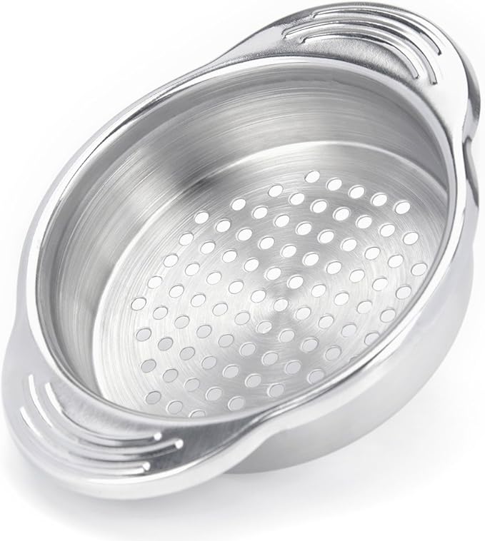 Tuna Strainer Press, Tuna Can Strainer Food-Grade Stainless Steel Canning Colander for Regular-Size and Wide-Necked Tunas 1-Pack