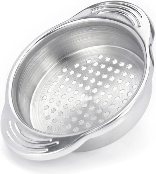 Tuna Strainer Press, Tuna Can Strainer Food-Grade Stainless Steel Canning Colander for Regular-Size and Wide-Necked Tunas 1-Pack
