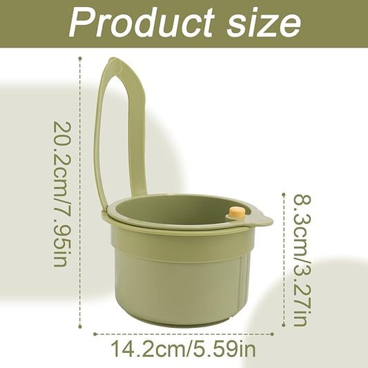 Faucet Hanging Strainer Basket, Hanging Kitchen Sink Strainer Basket with Press Dumping Design Practical Sink Food Catcher for Filtering Fruit Vegetable Waste