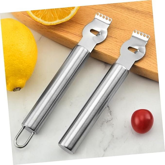 SECFOU 3pcs Lemon Zester Grater and Citrus Peeler Multifunctional Kitchen Tool for Fruits and Cheese Easy to Clean and Portable Design