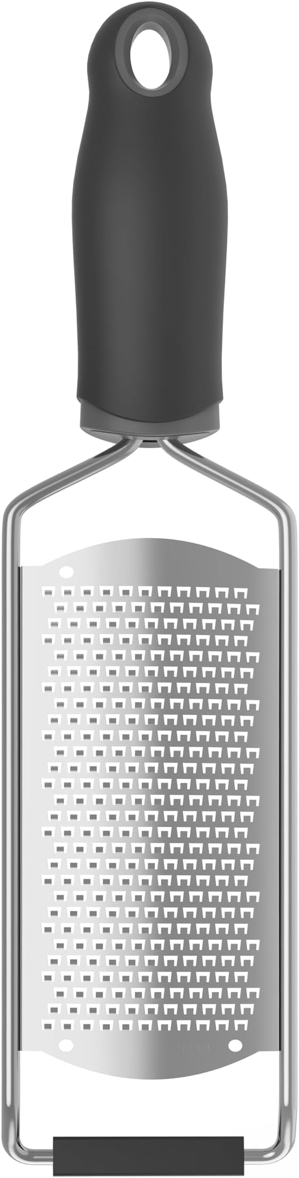 Stainless Steel Cheese Grater with Handle Lemon Citrus Zester Tool Graters for Kitchen, Width 2.5 Inch (Black)
