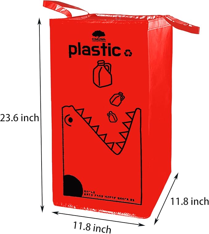 Recycling Bags,Separate Recycling Waste Bin Bags for Kitchen Home, Trash and Recycle Bin Combo,Reusable Waterproof,Kitchen & Christmas Gifts for Woman,42 Gallon,3Pack