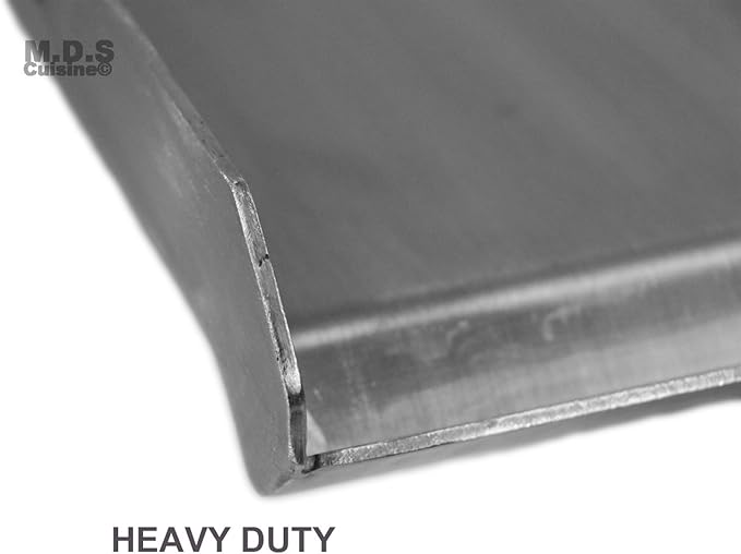 Stainless Steel Flat Top Comal Plancha 18"x16" inch BBQ Griddle for cooking with Outdoors Stove or Grill catering