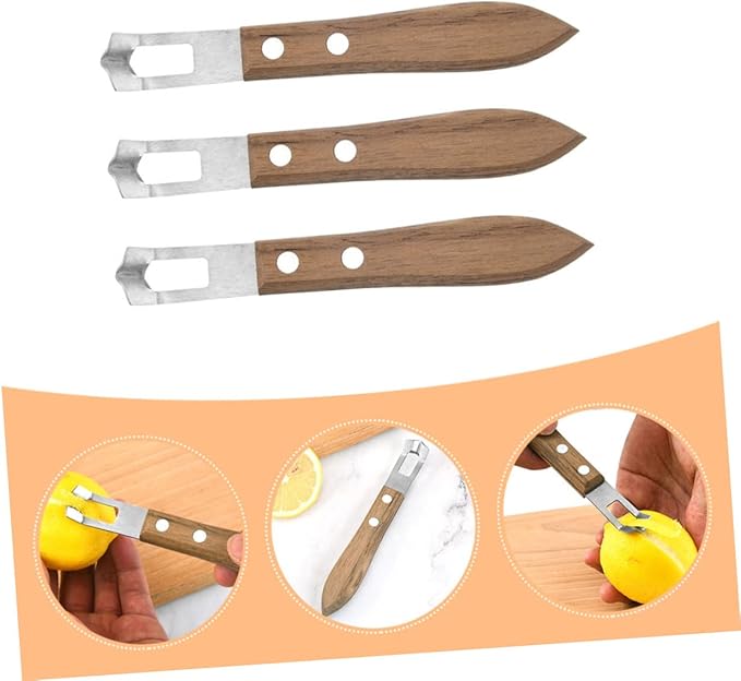 3pcs Stainless Steel Grater Cheese Accessory Lemon Peeler Zester Professional Portable Easy to Use