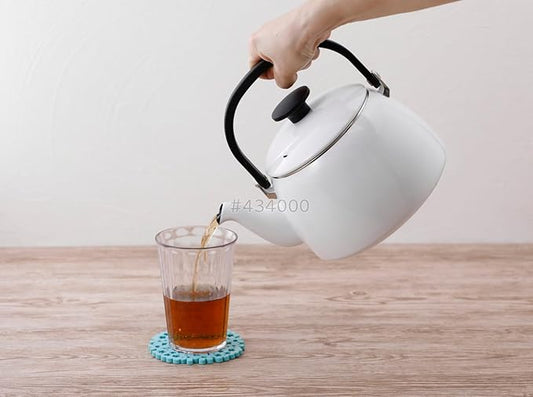 Fuji Hollow Cotton Plus Kettle, 0.8 gal (2.5 L), White CTP-2.5K.W