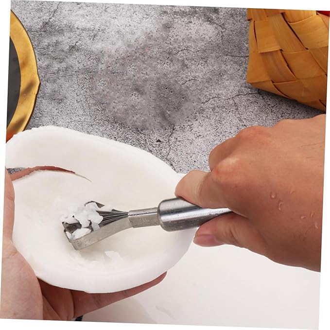 Cabilock 3-Piece Handheld Stainless Steel Zester and Peeler Set for Lemon Coconut and Pineapple Multipurpose Cooking Tool Fine Grater for Citrus and Fruit Preparation