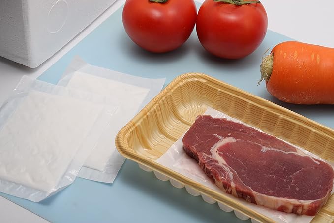 Meat Absorbent Pads 4x7 inch Dri Lock 60 Grams,White Meat Soaker Pads for Vacuum Sealer Bags (80pcs)
